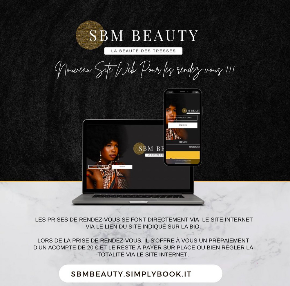 Post instagram pour nouveau site web